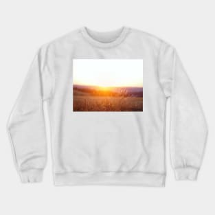 Sunset in the field Crewneck Sweatshirt